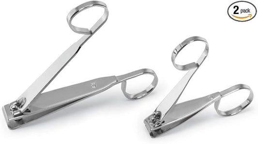 E Z Grip Scissor Like Nail Clippers - 2 PC