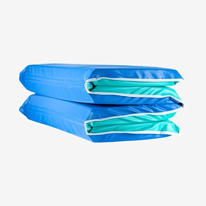 KinderMat Heavy-Duty Nap Mat, Blue/Teal Vinyl Kids mat (2 inch)