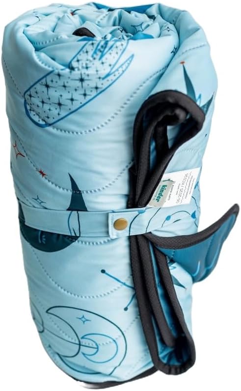 Kinder Cloth Diaper Co Adventure Play Mat - Machine Washable, Reversible, Water-Resistant, Quilted Blanket
