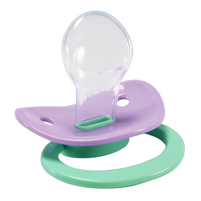 CutiePlusU Big Sized Pacifier Large Shield White Purple Pink