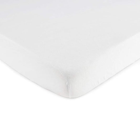 SheetWorld Baby Fitted Pack N Play Sheet Fits Graco 27 x 39 inches, 100% Cotton Jersey Soft, Durable & Hypoallergenic Sheet, Unisex Boy Girl, Solid White, Made in USA