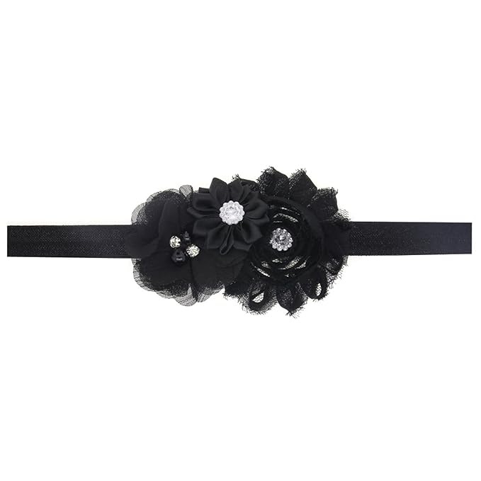Baby Girl Headbands with Bows.(FD88) (Red,Black,Orange)
