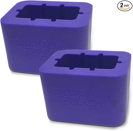 Silicone BPA-Free Buckle Booster for Rear Seat Belts - Uprights Your Second Row Receptacle for Easy Reach - No More Floppy Buckle (2)