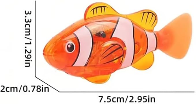 Magic Water-Activated Glowing Swimming Fish, Neon Deep-Sea Disco, Interactive Colorful Robot Fish, Swimming Robotic Luminous Function, Waterproof Aquarium Bath Time Fun(Pink)