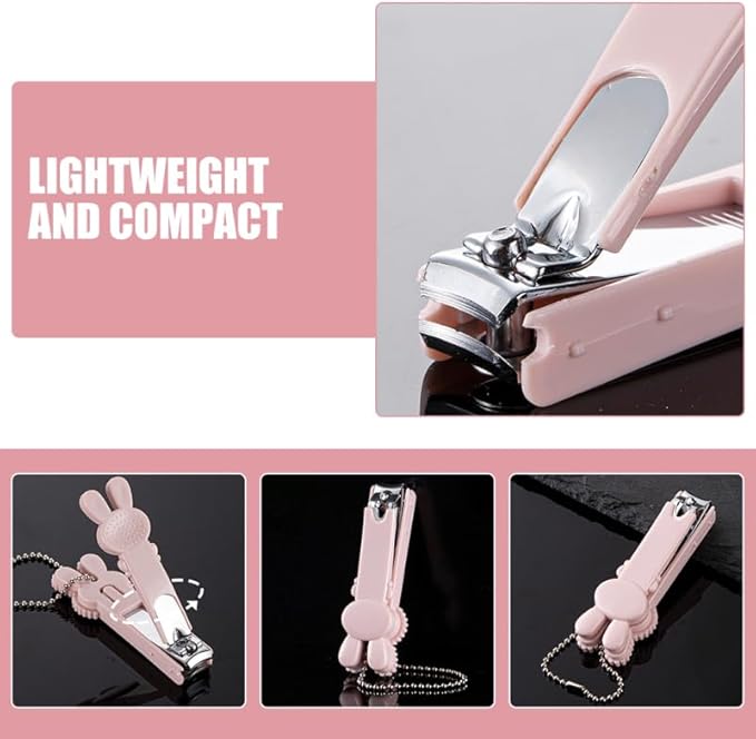 Totority Nail Clipper Cute Cartoon Design Portable Fingernail and Toenail Trimmer for Boys and Girls and Adults and Efficient Nail Clipping Tool for Travel and Home Use