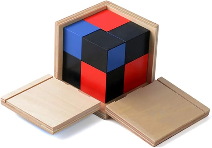 Montessori Binomial Cube,Montessori Math Toys Sensorial Materials for Toddlers,Kids