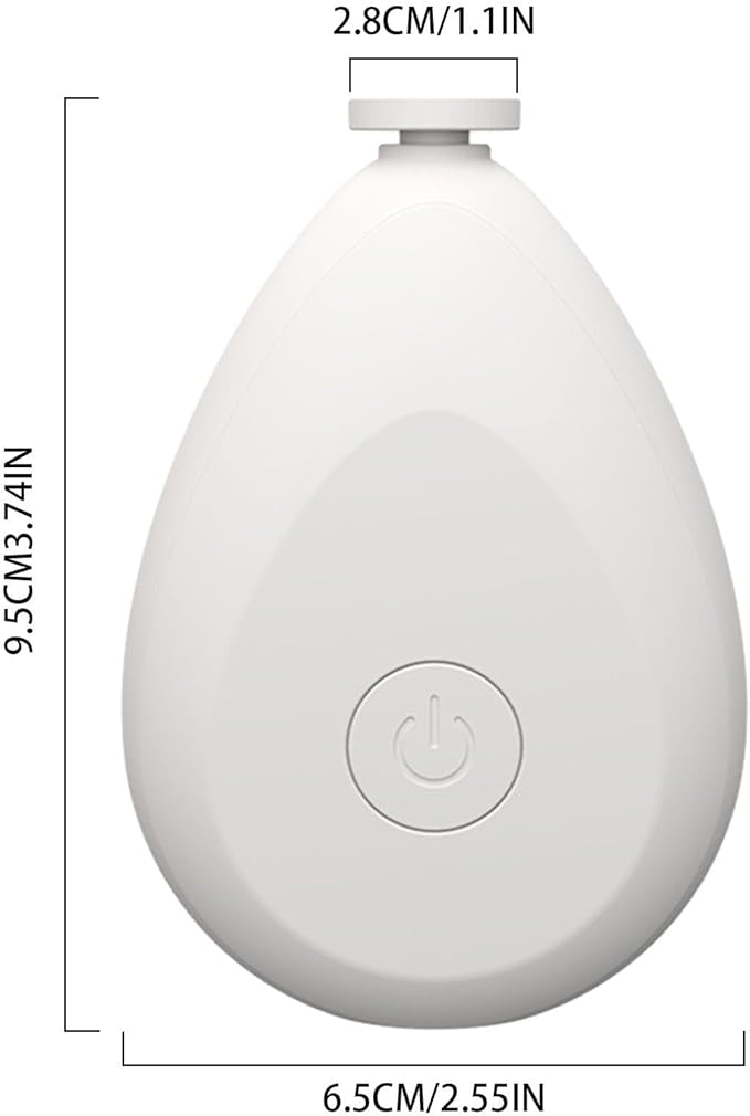 Baby Electric Nail Grinder - Battery Operated Portable Baby Nail Trimmer Electric, Quite Newborns Nail File | Toddler Nail Clipper, Baby Nail Clippers with 4 Grinding Heads for Toes and Fingernails