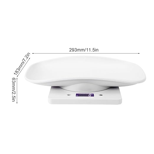 Digital Pet Scale, 10kg/1g Portable LED Scale Digital Weight Scale High Accuracy Weighing Pet Scale Kitchen Scale, Digital Baby Pet Scale for Puppy, Kitty, Food