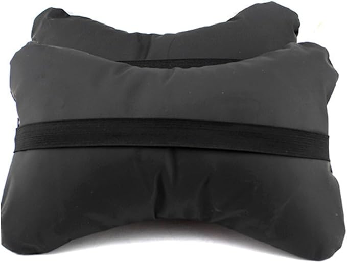 HEALLILY Car Headrest Pillow: Comfortable Neck Support Cushion for Car - Microfiber Leather Universal Fit for All Vehicles - 10 23 X 7 08 X 3 14 Inch Red Design