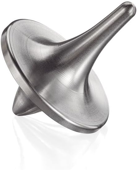 ForeverSpin Stainless Steel(Brush-Finish) Spinning Top - World Famous Spinning Tops