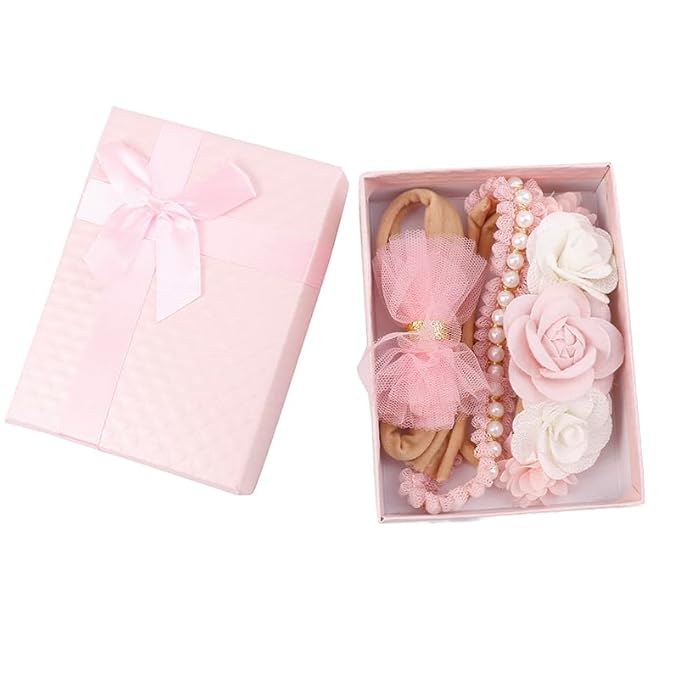 New Model Baby Girl Nylon Headbands Nylon Flower Elastic Hairbands 3pcs Hair Accessories Gift for Newborn Infant Toddlers (BF-XKFD001)