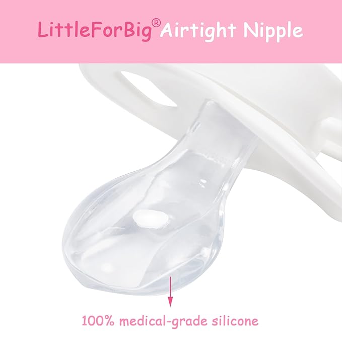 LittleForBig Bigshield Generation-II Adult Sized Printed Pacifier Princess Crown Pattern White
