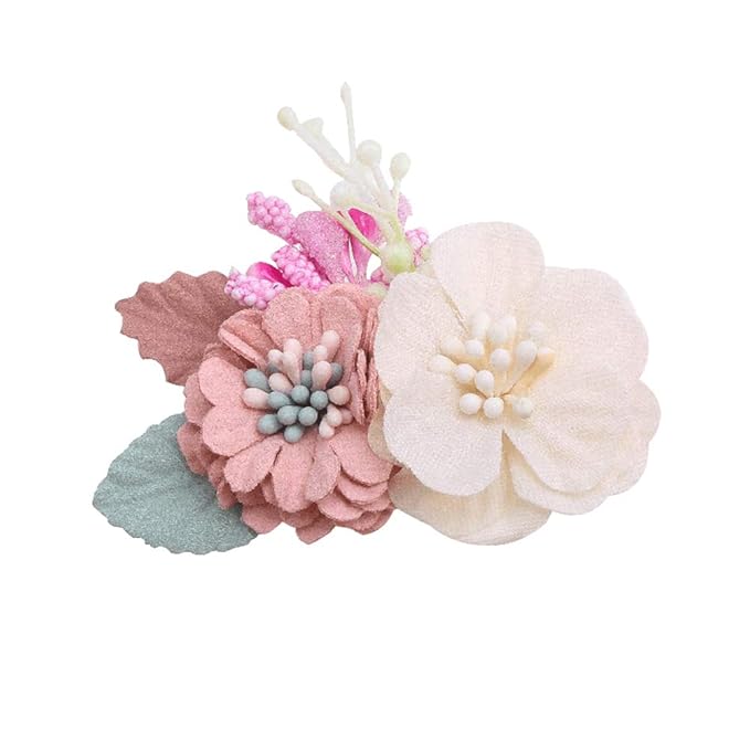 Flower Hair Clips Set-Cherrboll 3pcs Floral Hair Bow Accessories for Baby Girl Toddles Teen Gifts
