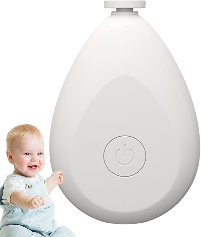 Baby Electric Nail Grinder - Battery Operated Portable Baby Nail Trimmer Electric, Quite Newborns Nail File | Toddler Nail Clipper, Baby Nail Clippers with 4 Grinding Heads for Toes and Fingernails