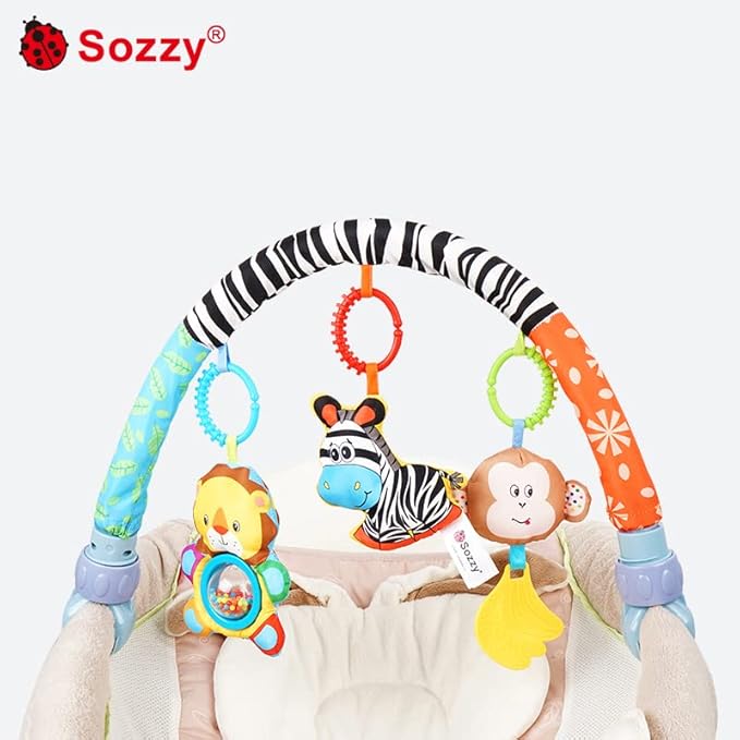 Sozzy : Newborn pram Baby Toy Hanging Arch Zebra Baby rattles Crib mobiles Baby Hanging Toy