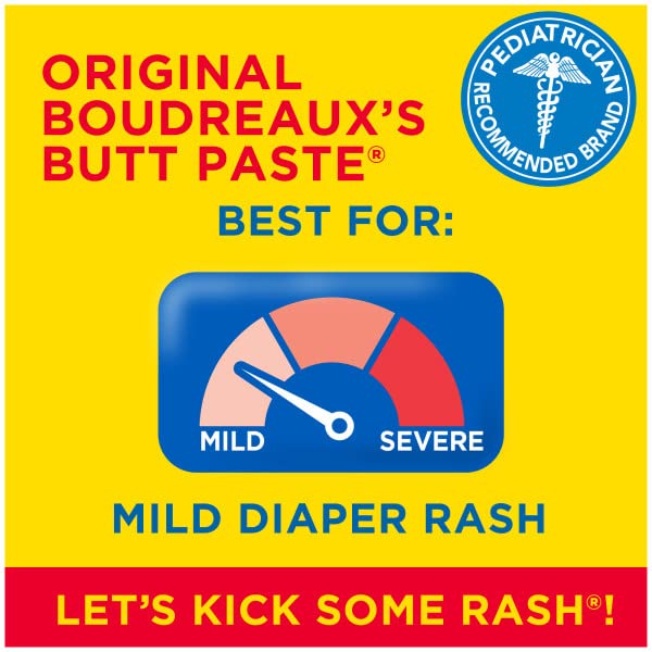 Boudreaux's Butt Paste Diaper Rash Ointment, Zinc Oxide, 2-Ounce Box (Pack of 4)