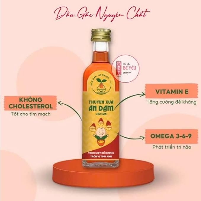 Thuyen Xua Baby Nutritional Oil Set, 4 Bottles x 65ml, Extra Virgin Olive Oil Made in Italy, Omega 3-6-9 & Vitamins