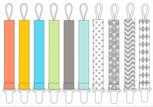 Neutral Pacifier Clips 10 Pack,Pacifier Holder Clips Fits for Pacifiers and Teethers
