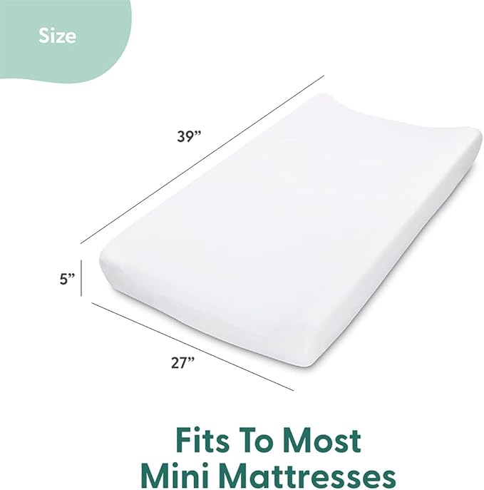The Peanutshell Mini Crib Fitted Sheets Set, Playard, Pack Play Sheets, Playpen, Elephant Stars