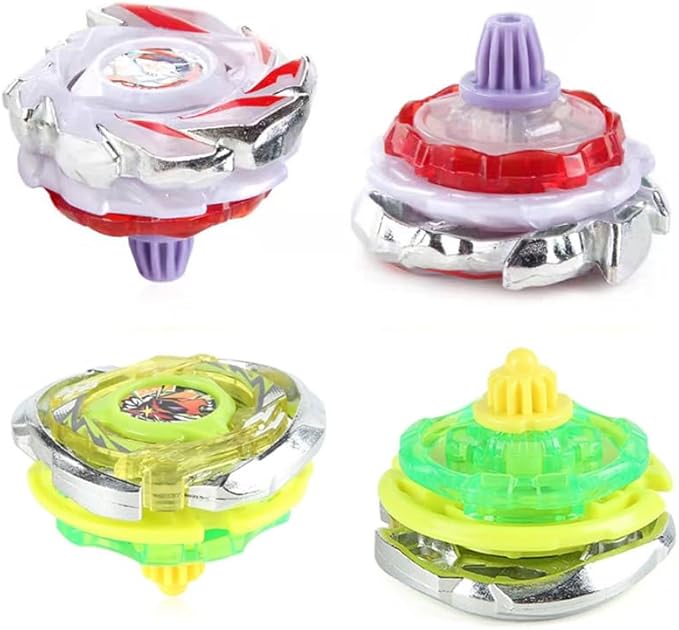 ASVEXKW Battling Set, Spinninning Top Burst Boy Combat Battling Game Set, Spinning & Launchers, Greats Birthday Gift for Boys, 8 & 10 Spinning Tops (10)