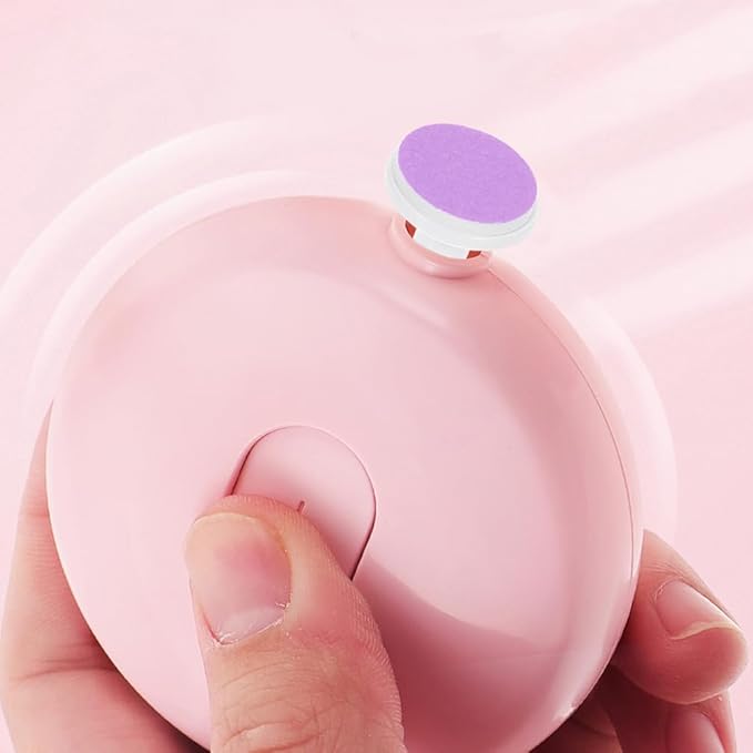 Healeved 24pcs Electric Nail Trimmer Pads Replacement Grinding Heads for Nail File Use Easy to Replace Safe Convenient Delicate Color Design