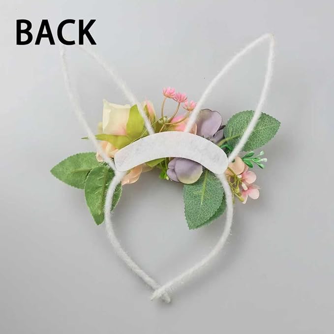 Children Easter Bunny Ears Headband Long Ear Hairband for Baby Girls Infant Toddlers Kids
