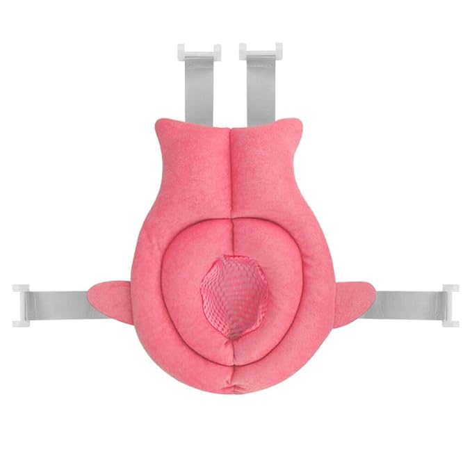 Baby Bath Seat Support Net Soft Infant Bathing Seat Support Mat Suspension Shower Pad Adjustable Non-Slip Newborn Bathtub Sling Mat Baby Sink Bather Tub Shower Net Bathtub Sit Up Mesh 0-6 Month