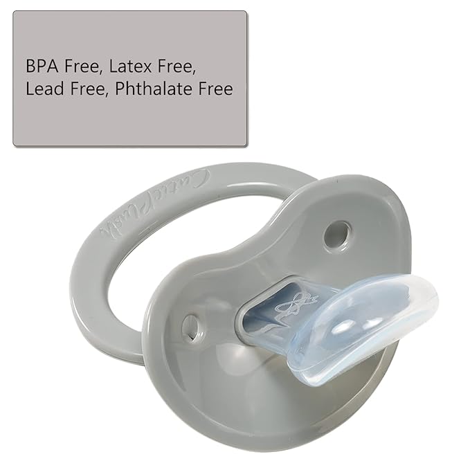 CutiePlusU Big Sized Pacifier Large Shield Gray 3 Pack