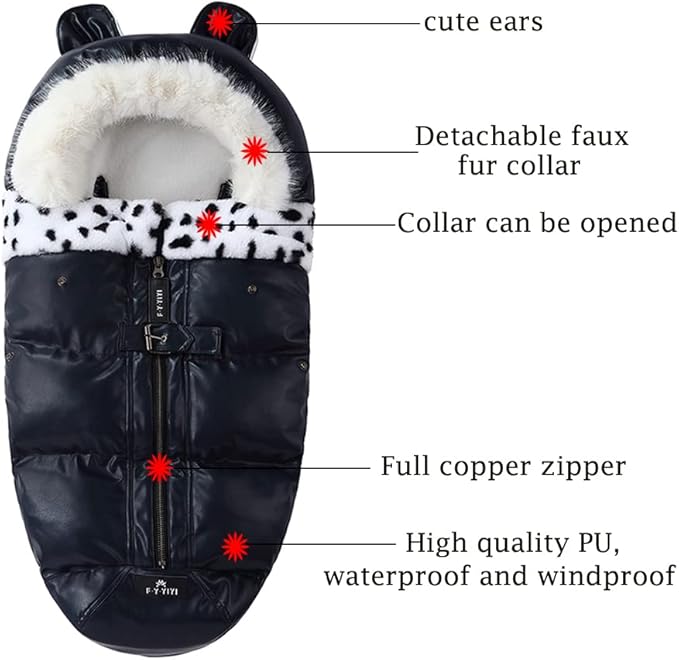 Pram Footmuff,Stroller Padded Footmuff Cover Cosy Toes,Baby Winter Foot Cover,Warmth,Windproof, Waterproof, Cold Resistant, Washable