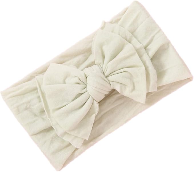 Mookiraer Baby Girls Headbands with Bows Handmade Hair Accessories Stretchy Hairbands for Newborn Infant Toddler Baby Essentials (Double Bows 12pcs)