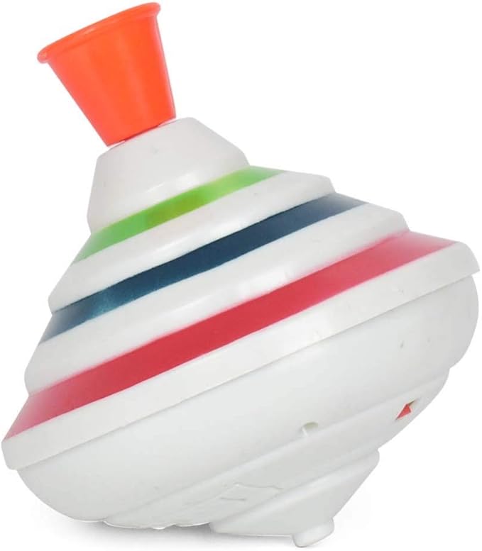Toyvian Music Spinning Top Toy Light Up LED Spin Toys Flashing Spinner Gyroscopes Toy for Easter Birthday School Party Toy Favor