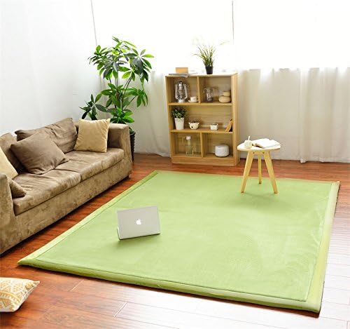 Play Crawling mat for Nursery Baby, Extra Soft Activity Floor Mat for Kids Playroom Bedroom-Moss Green-120 * 120cm