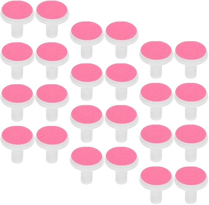 Tofficu Baby Armor Replacement Grinder Heads 24pcs for Electric Nail Trimmer Universal Fit Gentle Sandpaper Pads Safe for Newborns Toddlers Over 12 Months