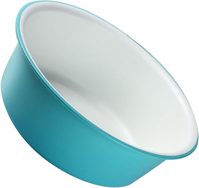 FTVOGUE Thickened Plastic Wash Basin Multipurpose Washtub for Face Clothes Feet with Rounded Bottom Color Clashing Design (33.5x11.5cm)