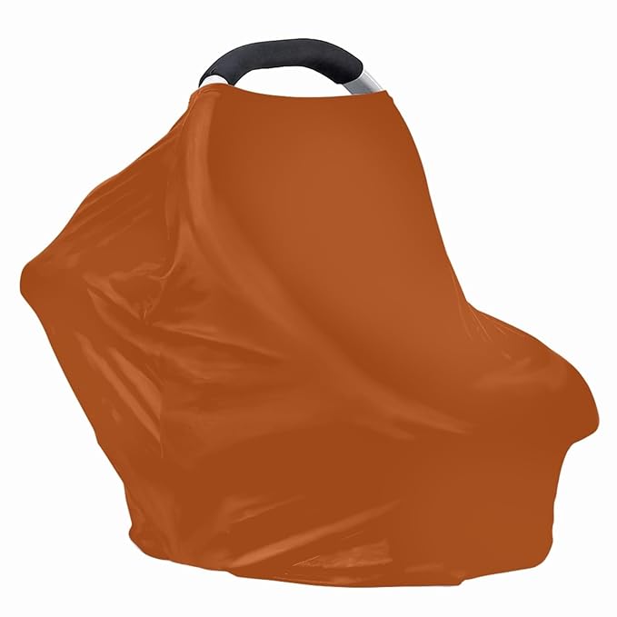 Solid Color Car Seat Nursing Breastfeeding Cover, Multi Use Cover Cozy Carseat Canopy Cover, Infant Babies Stroller Cover,Ultra Soft Stretchy Nurse Gifts Brickwork Breastfeeding Cover