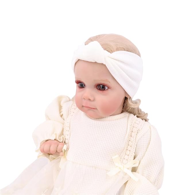 16 PCS Soft Knot Headbands with Hair Bows Elastic Hairbands Head Wrap For Newborn Baby Girls Infant Toddlers Kids Accessories (16 PCS Knot Headband)