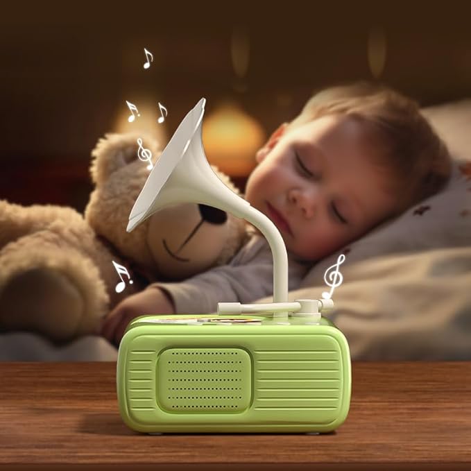 2026 New Kids Phonograph with 99 Cards – Toddler Record Player, Kids Storytelling Machine, Music Player for 3+ Years Old, Educational Phonograph for Boys and Girls (Green)