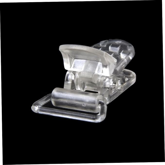 Clear Plastic Clip Pacifier Holder Badge Dummy Clips Crafting Supplies Tool Durable Suspender Clips 10pcs Soother Chains