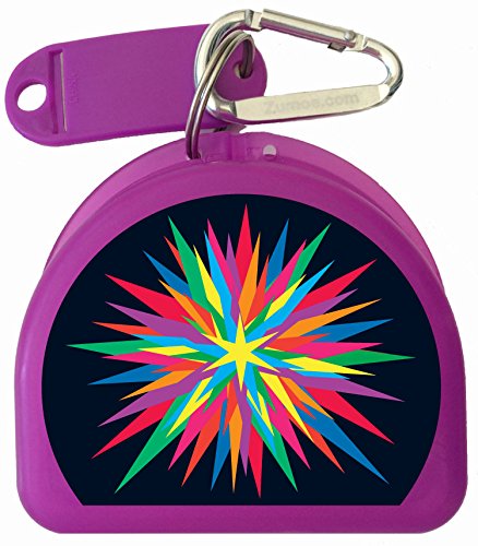Mouth Guard, Retainer, Pacifier Case Clips On - Star
