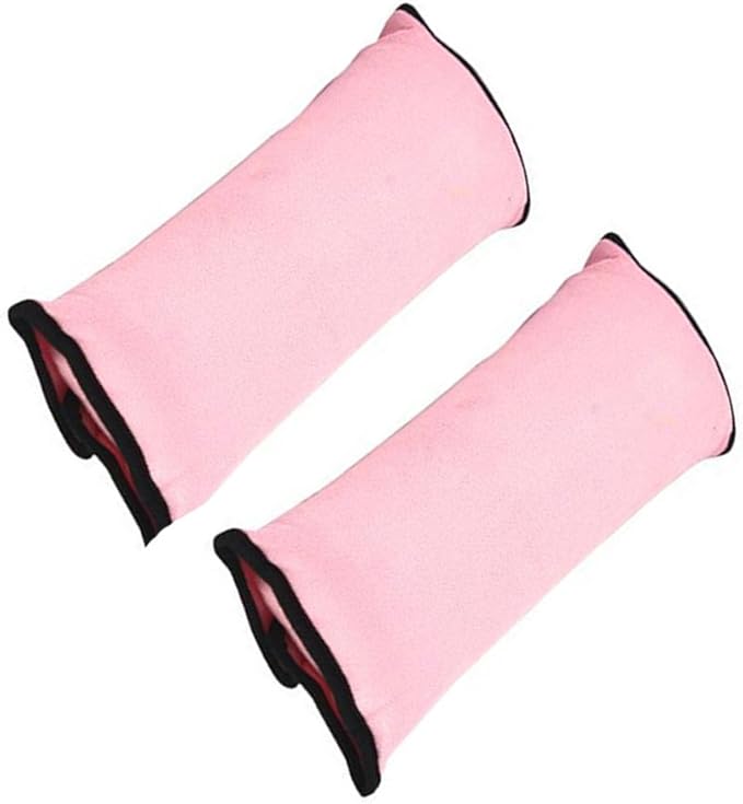 Kids Seatbelt Pillow 2 Packs, Universal Car Seat Belt Pillow Seatbelt Protector Soft Cushion Shoulder Covers Pad Headrest Neck Support Kids for Children and Adult (Pink)