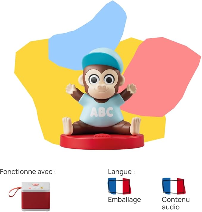 FABA Sound character, Gorilla Master and his children's rhyme, music, songs and sounds, children 2-4 years old, French version