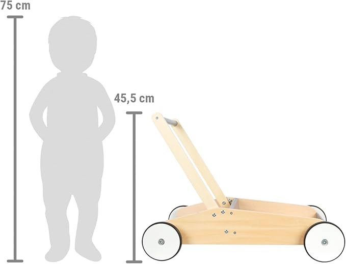 small foot 12550 Slate Grey Walker Pushchair with Large Cargo Area from 12 Months