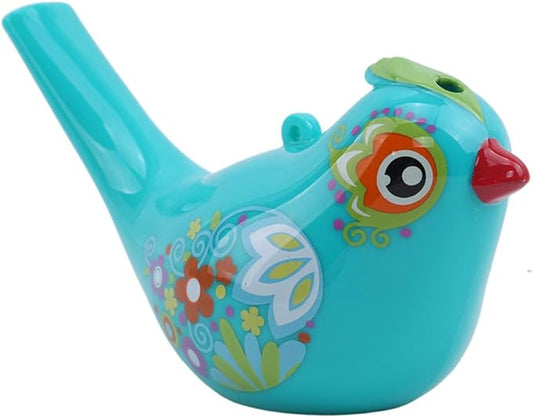 1Pcs Coloured Drawing Water Bird Whistle Bathtime Musical Toy for Kids Early Learning Educational Children Gift Toy Musical Instrument