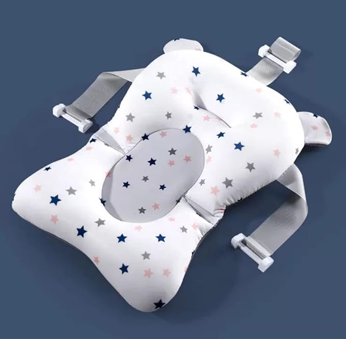 Star Pattern Baby Bathing Floating Bath Mat Support for Toddler Sink Pad Soft Sponge Insert for Baby Bathtub Bath Cushion for Bathing Non Slip Multicolored one size bathmat27