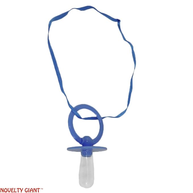 Giant Jumbo Baby Pacifier Novelty Costume Accessory (Blue)