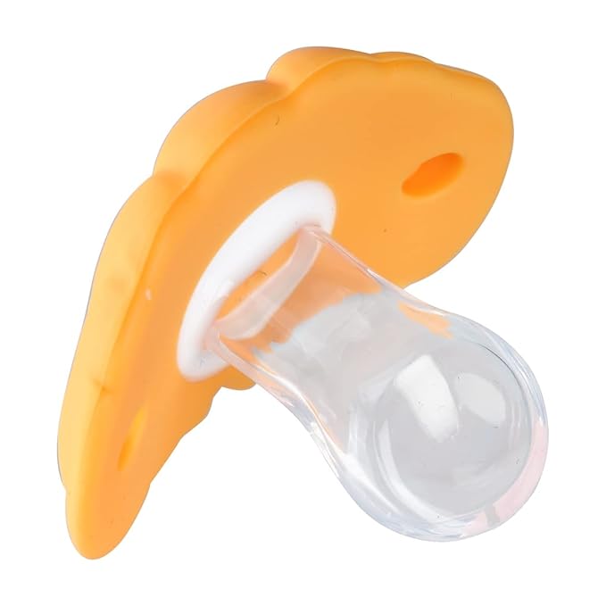 BinaryABC Halloween Pumpkin Baby Pacifier,Halloween Silicone Baby Nipple,Halloween Party Favors Gifts,2Pcs