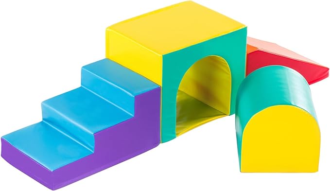 New Bounce Toddler Climbing Toys - Soft Play Set for Kids - Foam Climbing Blocks - Safe Soft Gym Equipment - Great for All Ages