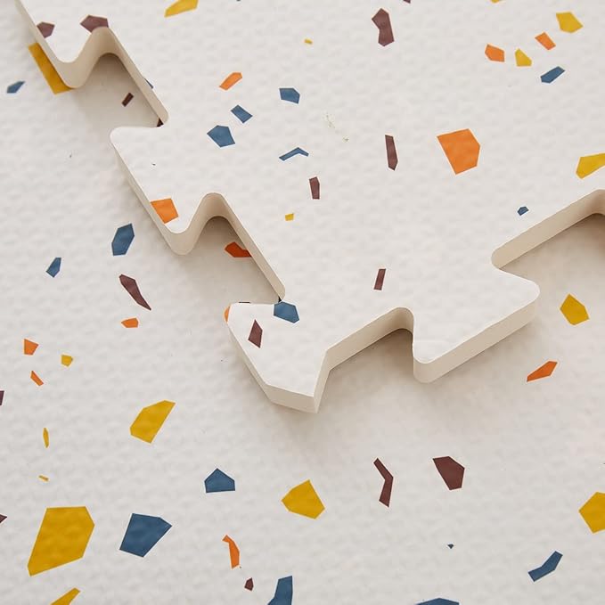 Terrazzo Playmat, Non-Toxic, Large, Puzzle Playmat (Multi), 180 Centimeters x 120 Centimeters