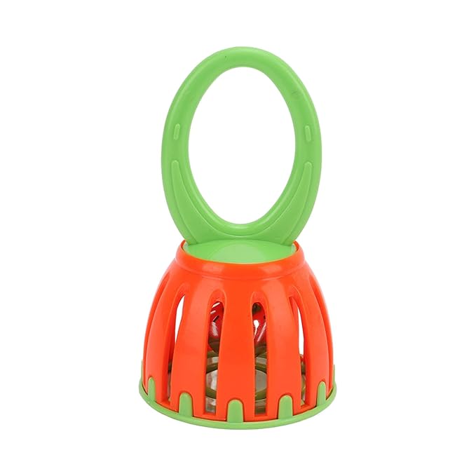 Healthy Oval Handle Baby Cage Bell Shaker Toy, Convenient and Detachable, Portable Safe for Early Training