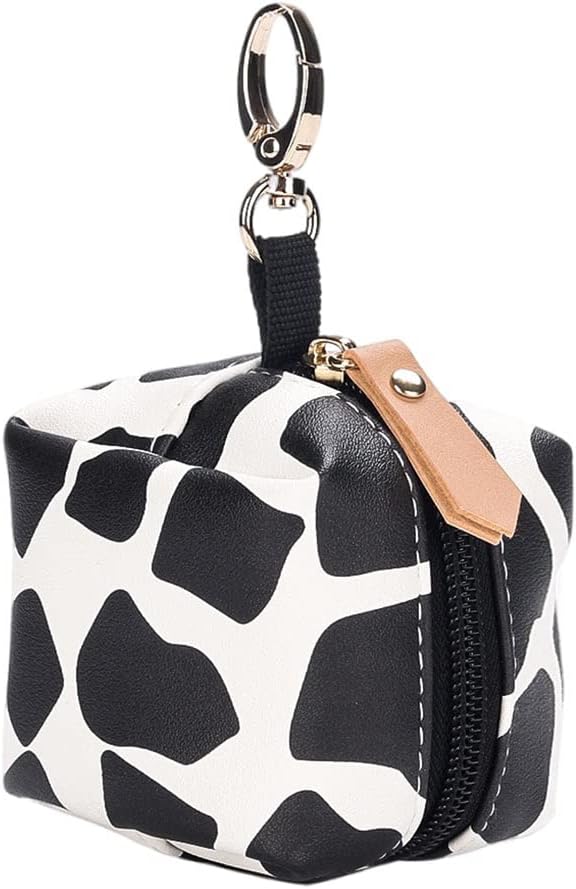 LUOZZY Pacifier Holder Pouch - Portable Pacifier Case with Cows Pattern, Easily Attach to Diaper Bags or Purse for Outdoor Travel Accessories